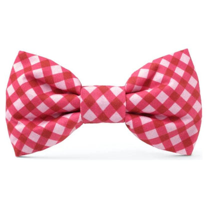 The Foggy Dog - Raspberry Gingham Bow Tie