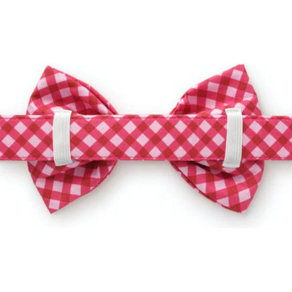 The Foggy Dog - Raspberry Gingham Bow Tie