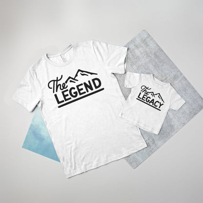 The Legend and The Legacy Father and Son Matching T-shirts