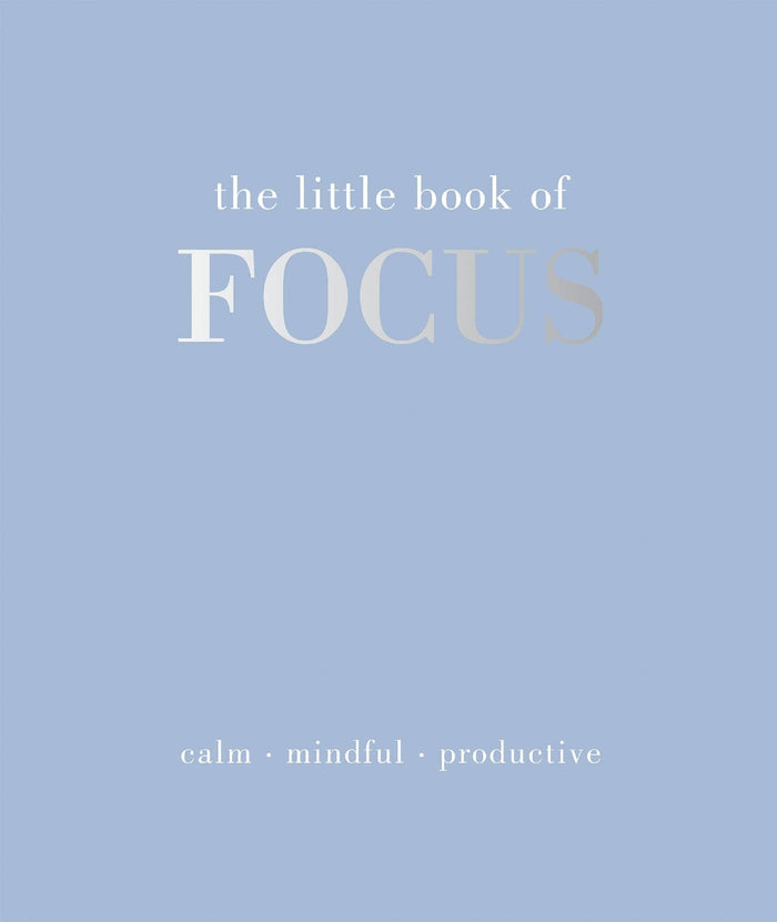 Book cover of 'the little book of FOCUS' on a light blue background