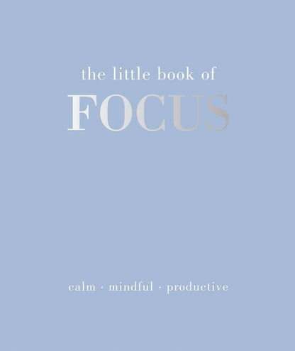 Book cover of 'the little book of FOCUS' on a light blue background