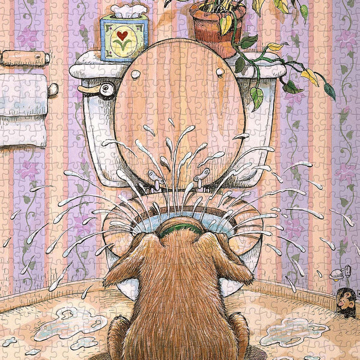 Has your home ever turned into a splash zone thanks to your playful pup? Does your green oasis still make a surprise appearance? This puzzle celebrates those muddy, magical moments.