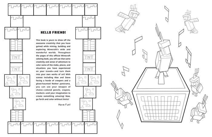 The Official Minecraft Coloring Adventure Book