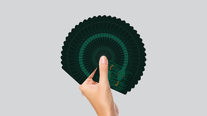 The Serpent (Green) Playing Cards by DECKIDEA