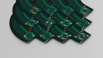 The Serpent (Green) Playing Cards by DECKIDEA
