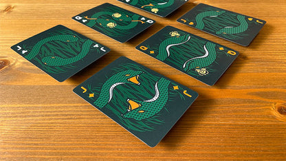 The Serpent (Green) Playing Cards by DECKIDEA