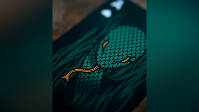 The Serpent (Green) Playing Cards by DECKIDEA