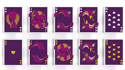 The Serpent (Purple Cobra) Playing Cards Playing Cards by DECKIDEA