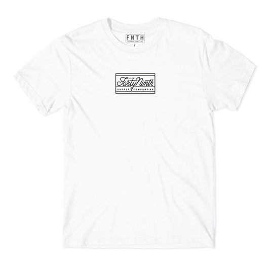 The Standard Box Logo White T-Shirt