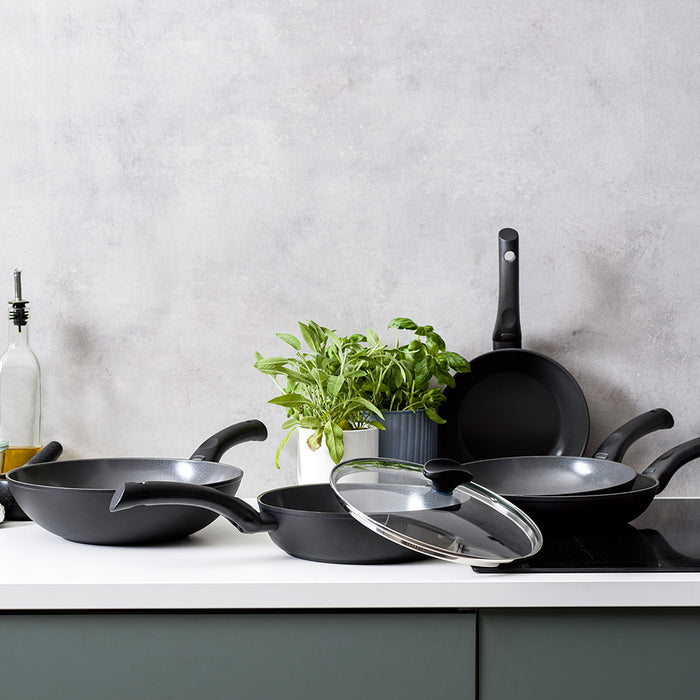 Thermo Induction koekenpan 28 cm zwart collectie