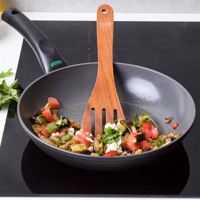 Thermo Induction koekenpan 28 cm zwart op kookplaat