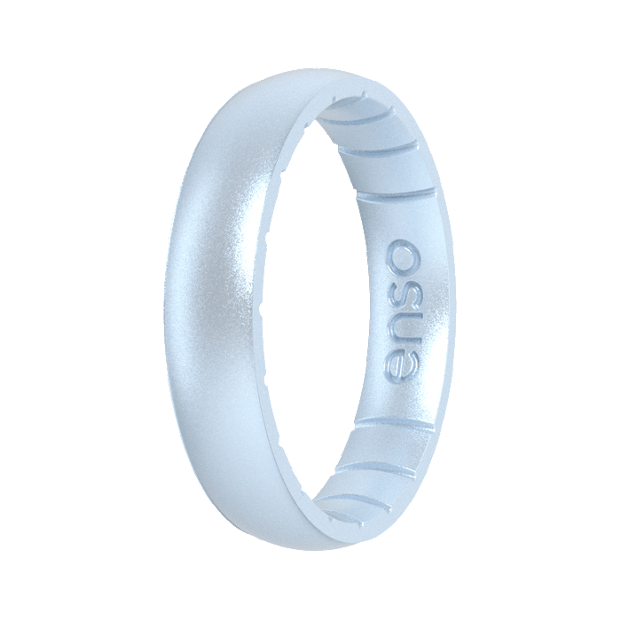 Birthstone Classic Thin Silicone Ring - Diamond
