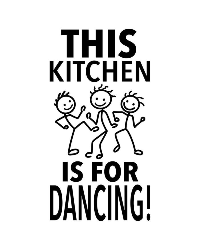 “This Kitchen is for Dancing!” - Hey Now™ Cotton Kitchen Towel