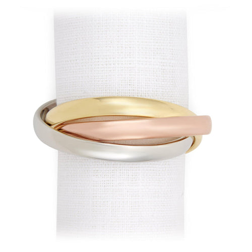 Three Ring Napkin Jewels (Set of 4) - L'OBJET