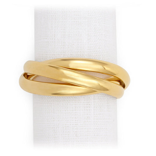 Three Ring Napkin Jewels (Set of 4) - L'OBJET