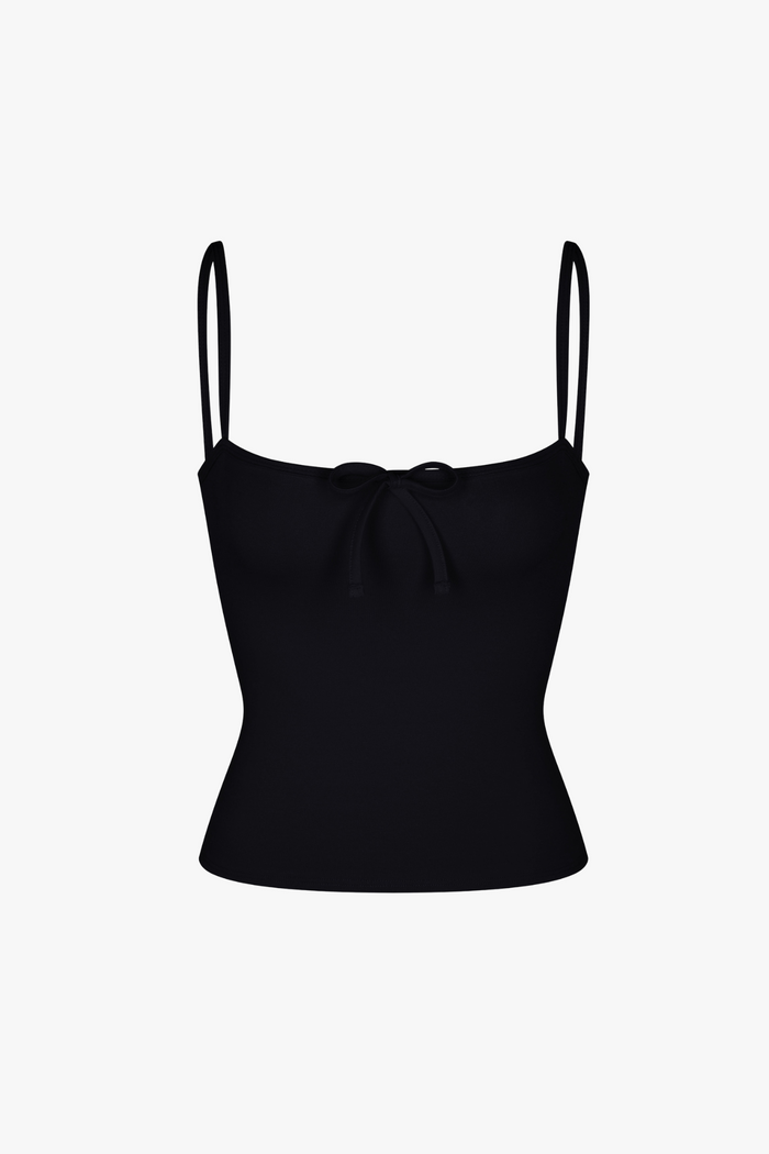 TIE CAMI IN ONYX