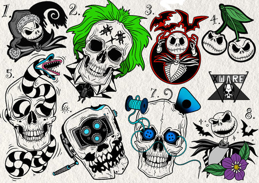 Tim Burton inspired designs by Emily