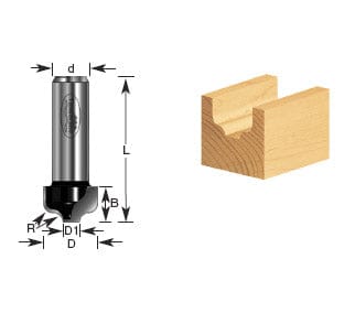 TIMBERLINE ROUTER BIT #450-60 MEGA
