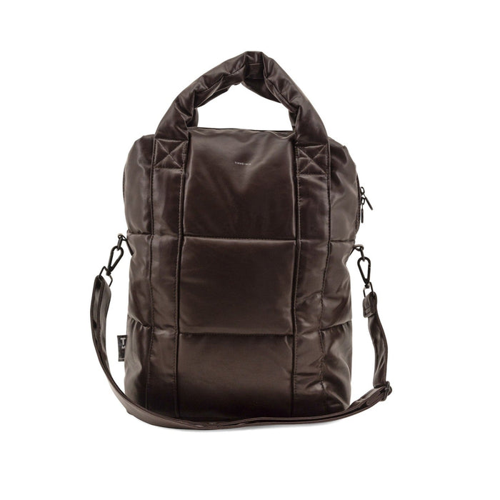 Tinne + Mia Puffy Laptop Bag - Seal Brown
