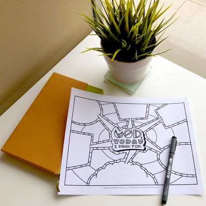 Today I Pray Coloring Page and Poster