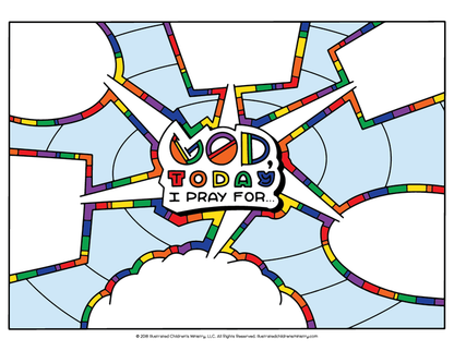 Today I Pray Coloring Page and Poster