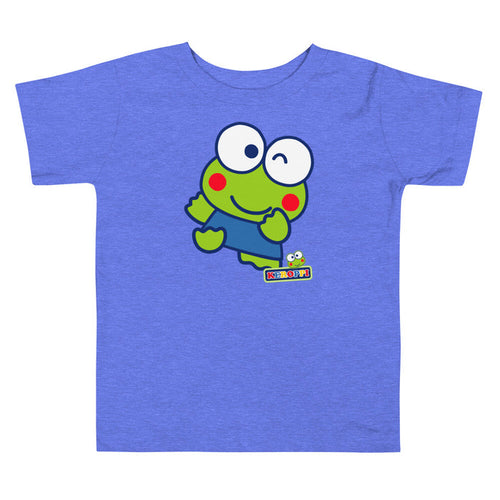 Toddler Keroppi Primary Logo T-Shirt (Blue) Apparel Printful 2T