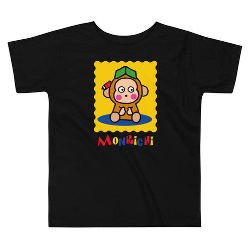 Toddler Monkichi Primary Logo T-Shirt (Black) Apparel Printful 2T
