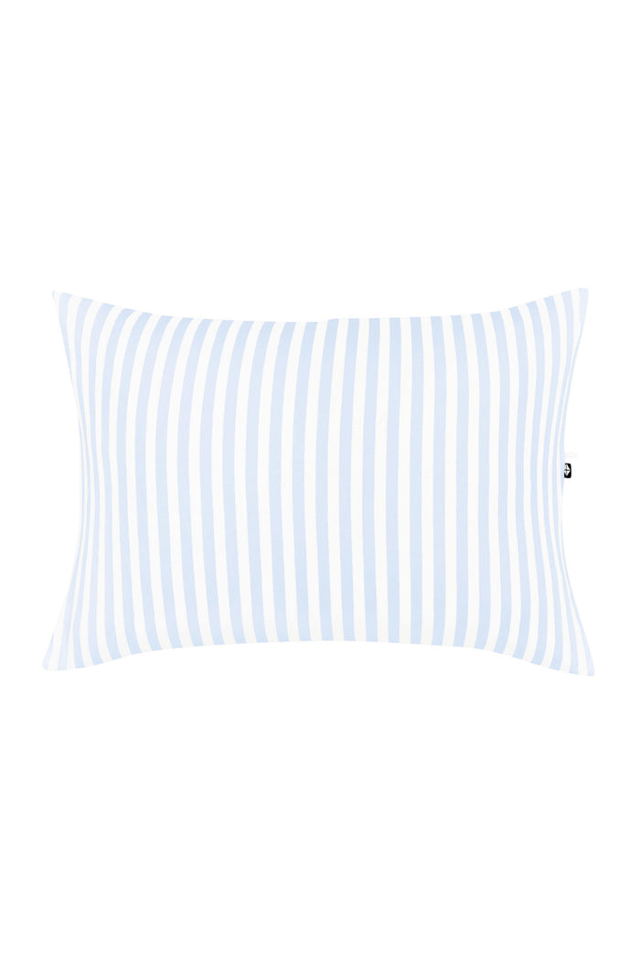 Product photo of the front of Toddler Pillowcase in Small Mist Stripe
