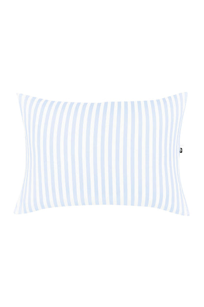 Product photo of the front of Toddler Pillowcase in Small Mist Stripe