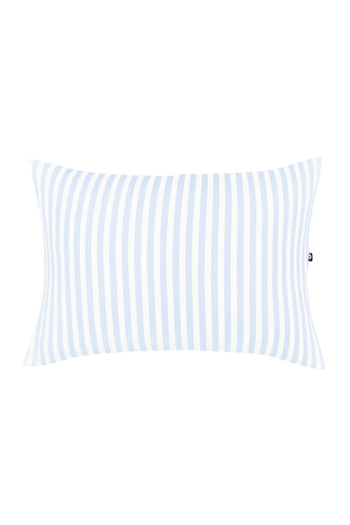 Product photo of the front of Toddler Pillowcase in Small Mist Stripe