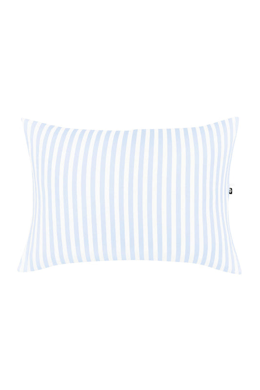 Product photo of the front of Toddler Pillowcase in Small Mist Stripe