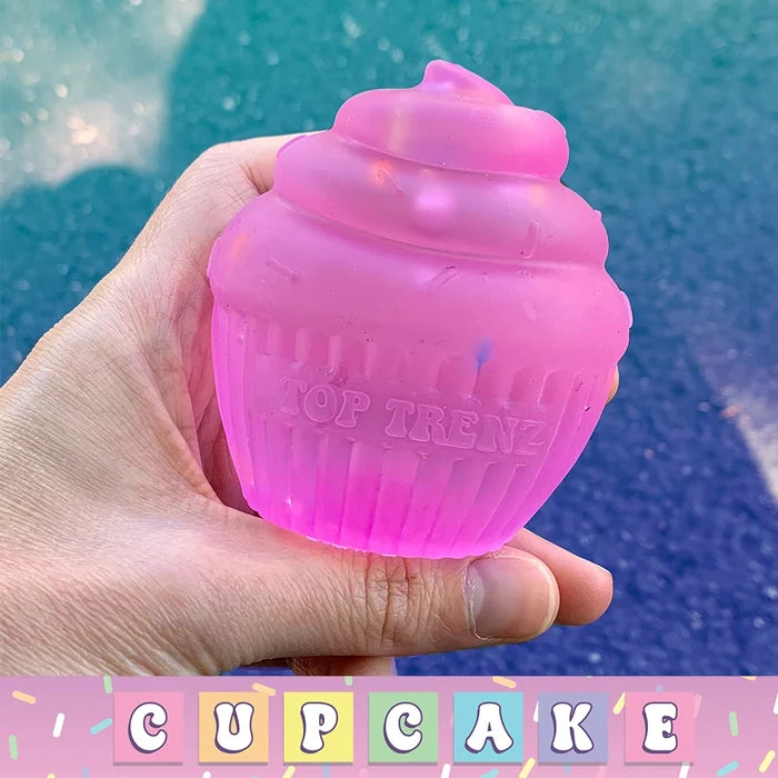 Top Trenz Cupcake Super Duper Sugar Squisher - Squishy Sensory Toy - Assorted
