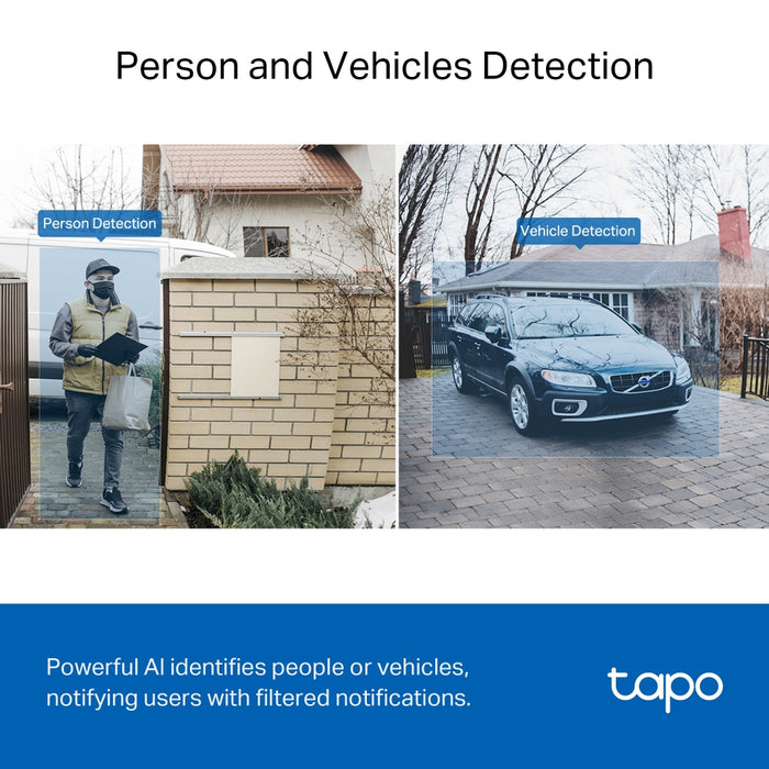 TP-Link Tapo 2K Wire-Free Video Doorbell with Chime White | D230S1
