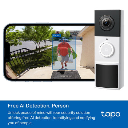 TP-Link Tapo D210 Battery-Powered 2K Video Doorbell
