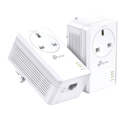 TP-Link TL-PA7017P KIT – AV1000 Gigabit Passthrough Powerline Starter Kit