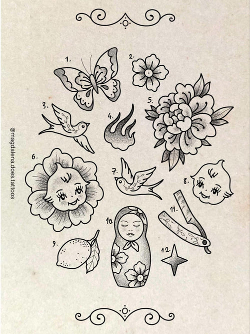 Traditional inspired designs by Magda