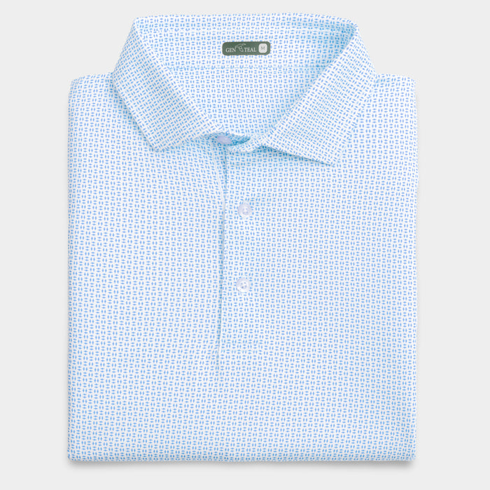 Trellis Printed Performance Polo
