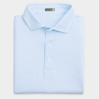 Trellis Printed Performance Polo