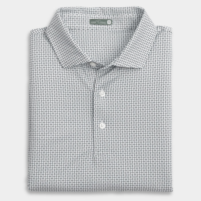 Trellis Printed Performance Polo