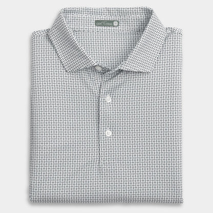 Trellis Printed Performance Polo