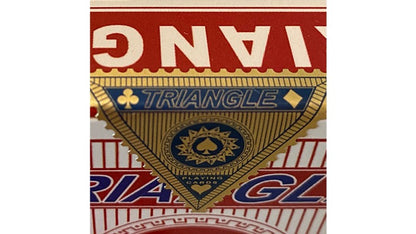Triangle (Red) Playing Cards Playing Cards by RarePlayingCards.com
