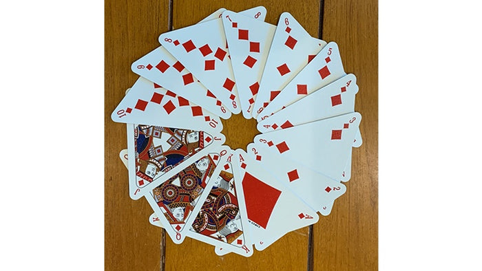 Triangle (Red) Playing Cards Playing Cards by RarePlayingCards.com
