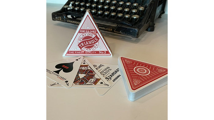Triangle (Red) Playing Cards Playing Cards by RarePlayingCards.com