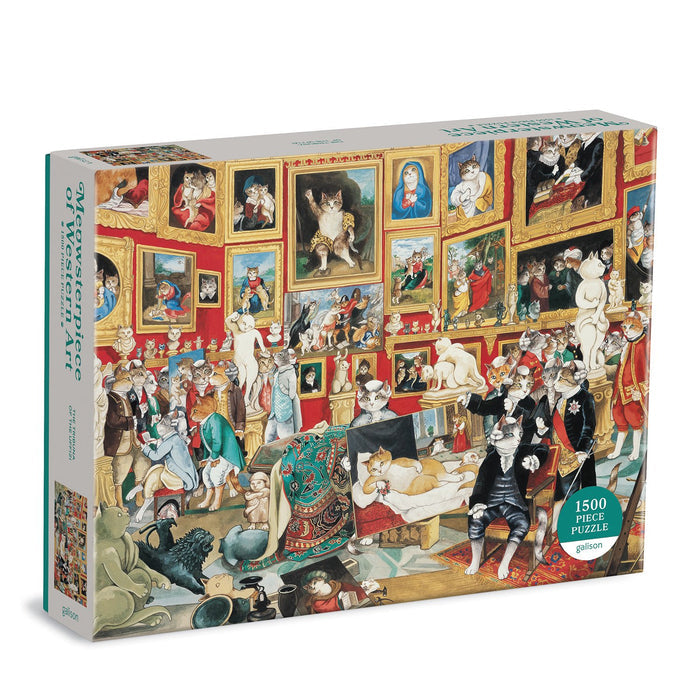 Tribuna of the Uffizi Meowsterpiece of Western Art 1500 Piece Jigsaw Puzzle 1500 Piece Puzzles Susan Herbert