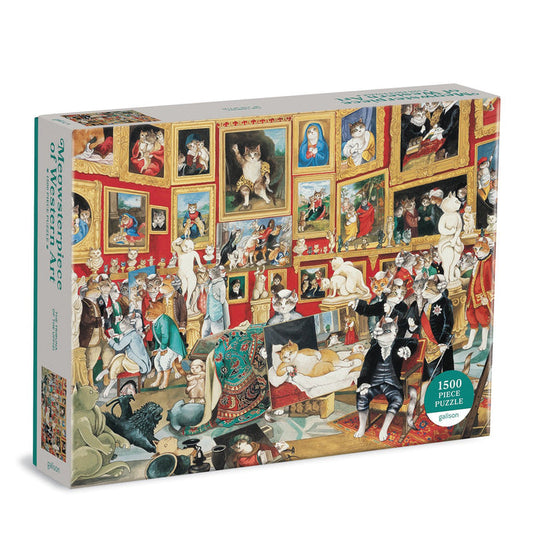Tribuna of the Uffizi Meowsterpiece of Western Art 1500 Piece Jigsaw Puzzle 1500 Piece Puzzles Susan Herbert