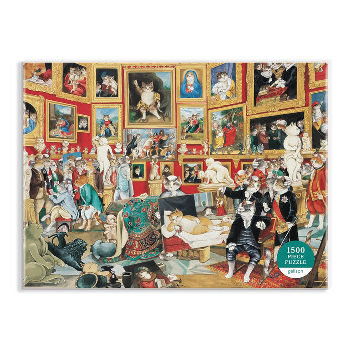 Tribuna of the Uffizi Meowsterpiece of Western Art 1500 Piece Jigsaw Puzzle 1500 Piece Puzzles Susan Herbert
