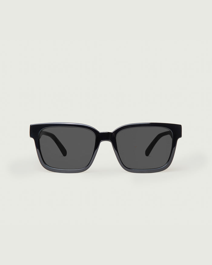 Ink Midnight::Triton Sunglasses rectangle green recycled polyester front