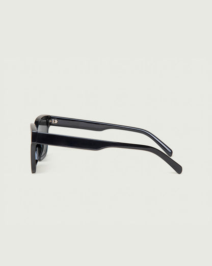 Ink Midnight:::Triton Sunglasses rectangle green recycled polyester side