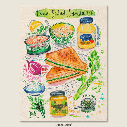 Bread, tuna, veggies, and more — build your dream sandwich with every puzzle piece.
