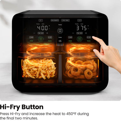 TurboFry® Touch 6 Qt. Dual-Basket Air Fryer